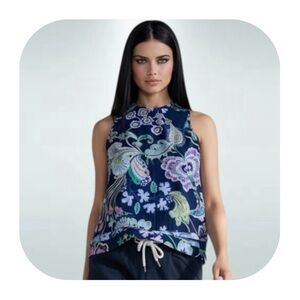 J. Crew size 2 Liberty Fabric floral sleeveless top